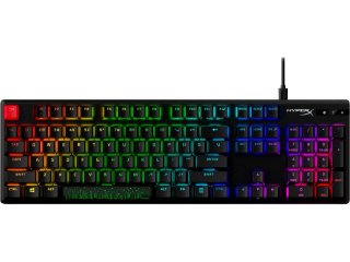 Tipkovnica HyperX Alloy Origins PBT, mehanička, HyperX Aqua switch, US/CRO layout, crna, USB