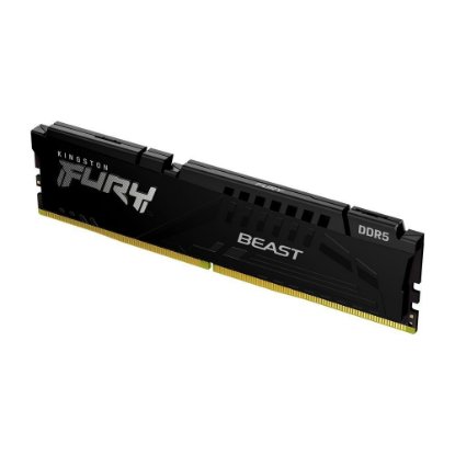 Memorija PC-51200, 16GB, KINGSTON Fury Beast Black KF564C32BB-16, XMP, DDR5 6400MHz