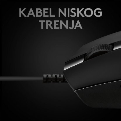 Miš LOGITECH Gaming G PRO HERO, 16000dpi, crni, USB