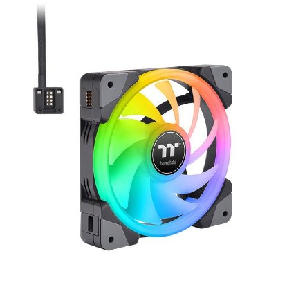 Ventilator THERMALTAKE SWAFAN EX 12 RGB, 120mm PWM, crni, 3 komada