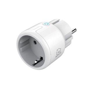 Bežična pametna utičnica DELTACO SH-P01M, 10A, LED indikator, timer, WiFi, bijela