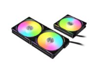 Ventilator LIAN LI Uni Fan AL120 V2 RGB PWM, 120mm, crni, 3 ventilatora, kontroler