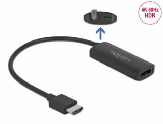 Slika Adapter DELOCK, HDMI (M) na Display Port (Ž), 4K 60Hz