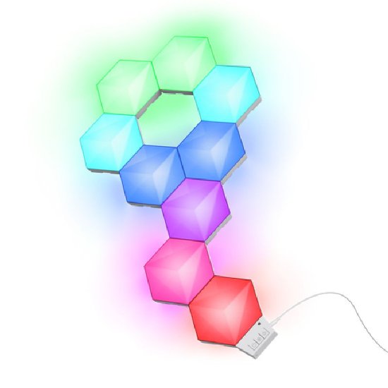 Slika Svjetleći panel TRUST GXT 902 Vybz, hexagon RGB