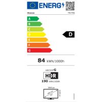 Slika Mini-LED TV 75" HISENSE 75U7NQ, Smart TV, 4K UHD, 144Hz, DVB-T2/C/S2, HDMI, Wi-Fi, USB, LAN, energetski razred D