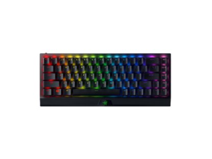 Tipkovnica RAZER BlackWidow V3 Mini HyperSpeed, bežična, mehanička, Yellow, RGB, UK Layout, crna, USB-C