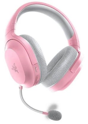 Slušalice RAZER Barracuda X Wireless (2022), bežične, Bluetooth, WiFi, Quartz Pink