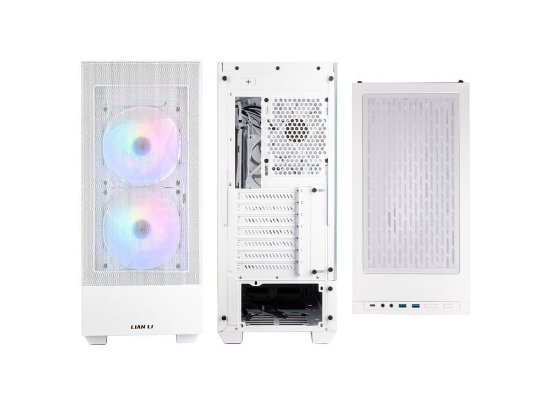 Kućište LIAN LI Lancool 205 Mesh C, MIDI Tower, ATX, prozor, bijelo, bez napajanja