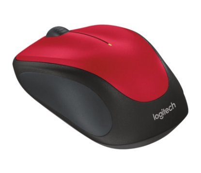 Miš LOGITECH M235, optički, bežični, Unifying receiver, crveni, USB