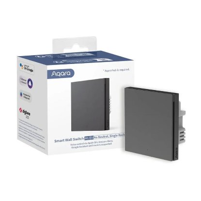 Pametni zidni prekidač AQARA Smart Wall Switch H1, s neutralnim vodom, sivi