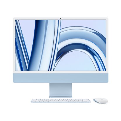 Računalo AiO APPLE iMac mqrr3cr/a / 24" 4,5K Retina, 10-Core M3, 8GB, 512GB SSD, 10-Core Apple GPU, WiFi, tipkovnica, miš, macOS, plavo