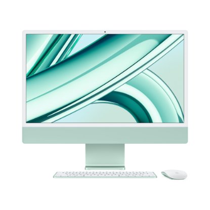 Računalo AiO APPLE iMac mqrn3cr/a / 24" 4,5K Retina, 10-Core M3, 8GB, 256GB SSD, 10-Core Apple GPU, WiFi, tipkovnica, miš, macOS, zeleno