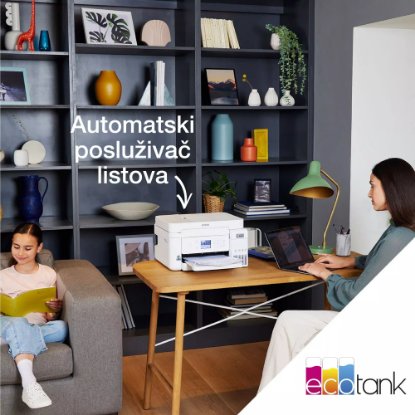 Multifunkcijski printer EPSON EcoTank L6276, printer/scanner/copy, 4800 x 1200, USB, LAN, WiFi, bijeli