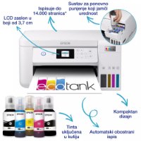Multifunkcijski printer EPSON EcoTank L4266, printer/scanner/copy, 5760dpi, WiFi, USB, bijeli