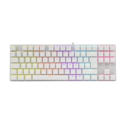 Tipkovnica WHITE SHARK GK-2106 Commandos, RGB, crveni switch, mehanička, UK layout, bijela, USB