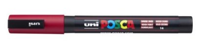 Marker UNI POSCA pc-3m, tamno crveni
