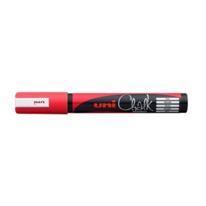 Marker UNI pwe-5m, chalk_kreda, crveni