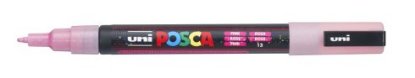Marker UNI POSCA pc-3m,l glitter rozi