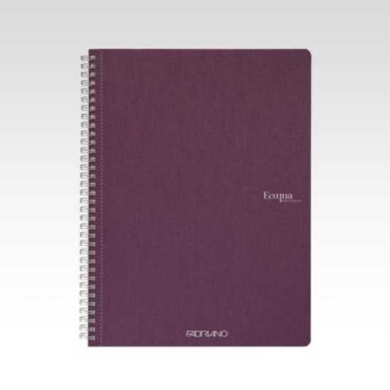 Bilježnica FABRIANO ECOQUA original A4 90g 70L, spiralna crte vino
