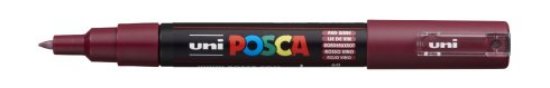 Marker UNI POSCA pc-1m, crveni boja vina