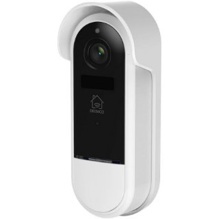 Pametno bežično zvono DELTACO SH-DB02, 2MP, WiFi, IP65, microSD, bijelo