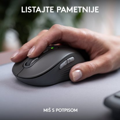 Tipkovnica + miš LOGITECH MK950 Signature Slim Combo, bežična, crna, Bolt Receiver USB