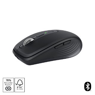 Miš LOGITECH MX Anywhere 3S, laserski, bežični, BT, graphite