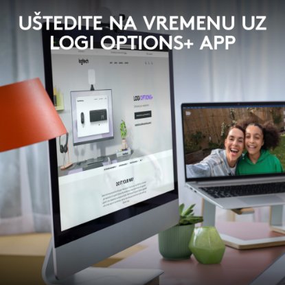 Tipkovnica + miš LOGITECH MK950 Signature Slim Combo, bežična, crna, Bolt Receiver USB