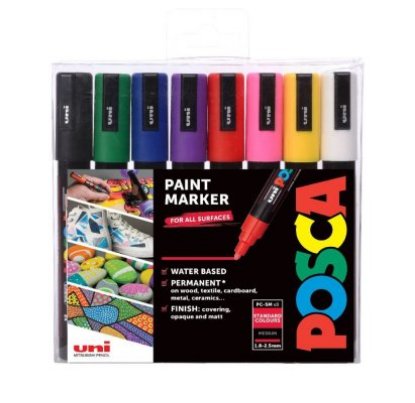 Marker UNI POSCA  pc-5m, sortirane boje 8/1