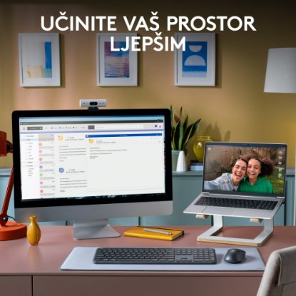 Tipkovnica + miš LOGITECH MK950 Signature Slim Combo, bežična, crna, Bolt Receiver USB