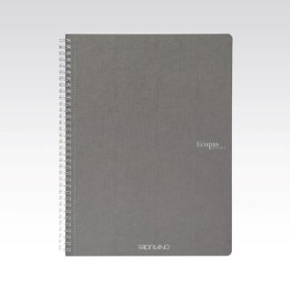 Bilježnica FABRIANO ECOQUA original A4 90g 70L, spiralna crte antracite