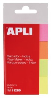 Blok APLI zastavice 20x50mm 40/4 40L