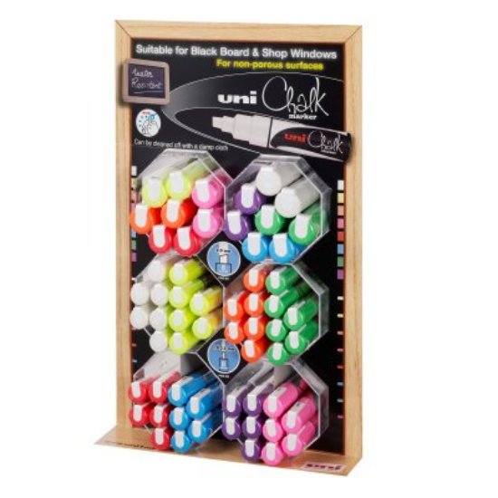 Marker UNI POSCA  chalk_kreda pwe-5m/8k, 60 kom  u displeju 60/1