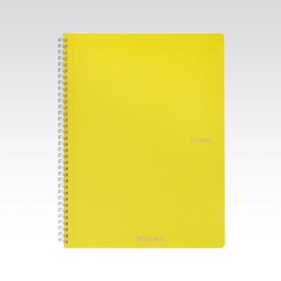 Bilježnica FABRIANO ECOQUA original A4 90g 70L, spiralna kocke limone
