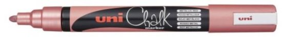 Marker UNI pwe-5m, chalk_kreda, metallic crveni