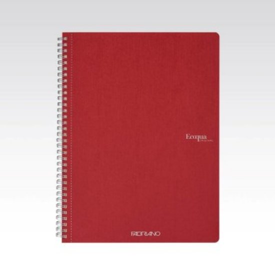 Bilježnica FABRIANO ECOQUA original A4 90g 70L, spiralna crte cherry