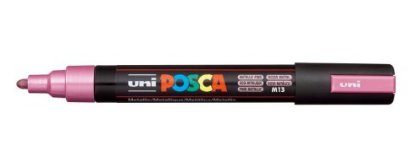 Marker UNI POSCA pc-5m, metallic rozi