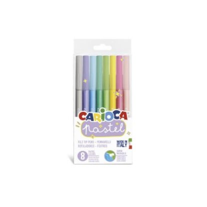 Flomasteri CARIOCA pastelni PVC 8/1