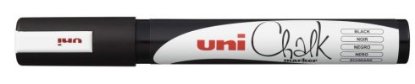 Marker UNI pwe-5m, chalk_kreda, crni