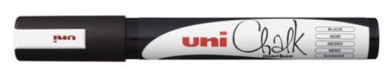 Marker UNI pwe-5m, chalk_kreda, crni