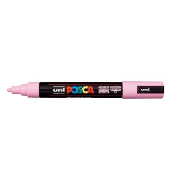 Marker UNI POSCA pc-5m, svijetlo rozi