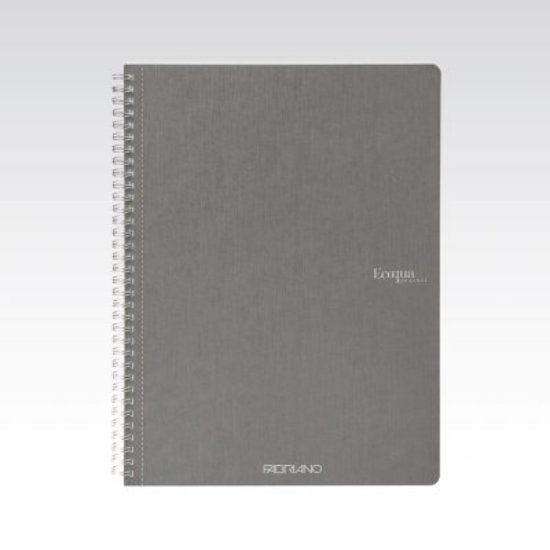 Bilježnica FABRIANO ECOQUA original A4 90g 70L, spiralna kocke antracite