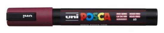 Marker UNI POSCA pc-5m, crveni boja vina