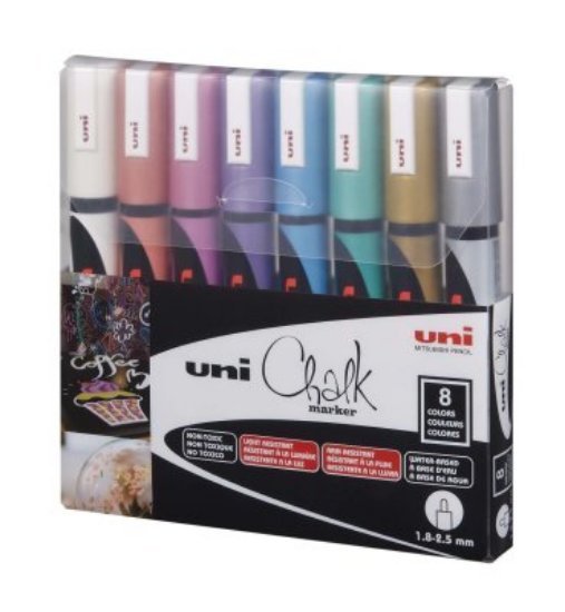 Marker UNI POSCA  pwe-5m, chalk_kreda metallic 8/1