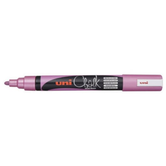 Marker UNI pwe-5m, chalk_kreda, metallic rozi