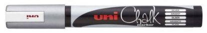 Marker UNI pwe-5m, chalk_kreda, srebrni