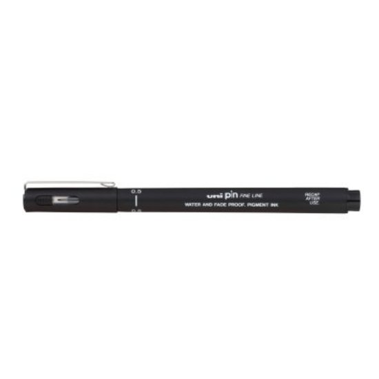 Marker UNI pin05-200, crni