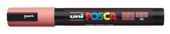 Marker UNI POSCA pc-5m, koraljno rozi