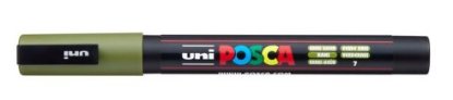 Marker UNI POSCA pc-3m, kaki zeleni