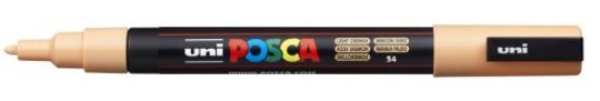 Marker UNI POSCA pc-3m, svijetlo narančasti